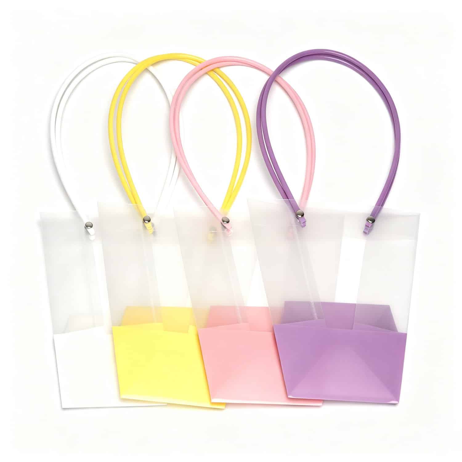 clear flower bouquet bag